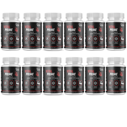 Vital Prime Men Pills, Maximize Energy, Vitality & Stamina - 12 Bottles