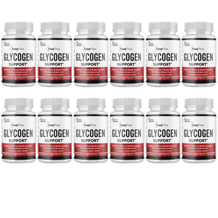 EasyFlow-Glycogen Support Pills, Easy Flow Capsules, Blood Support- 12 Bottles