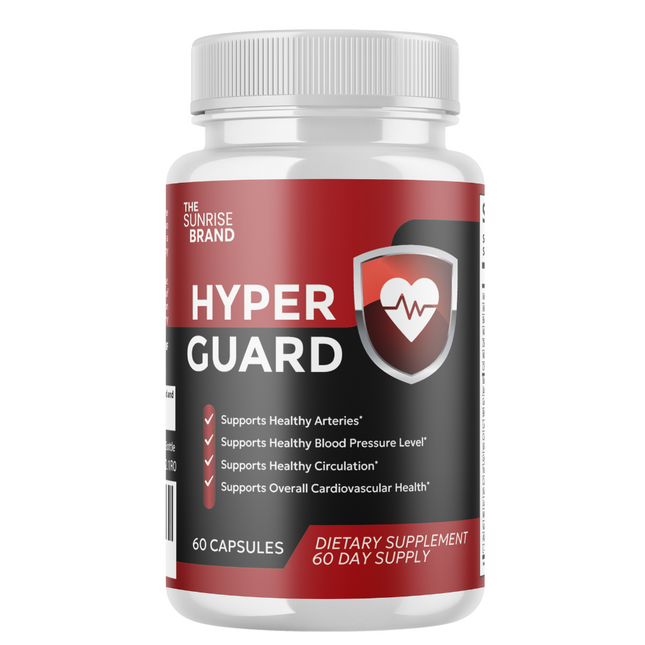 Hyper Guard Blood Support Pills for Healthy Blood Levels & Heart Health - 60 Capsules