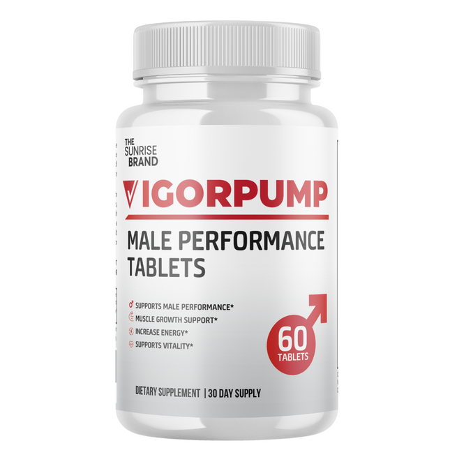 Vigor Pump for Men Advanced Drive and Energy Support Male Performance- 60 Tablets