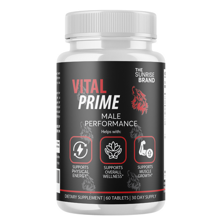 Vital Prime Men Pills, Maximize Energy, Vitality & Stamina - 60 Tablets