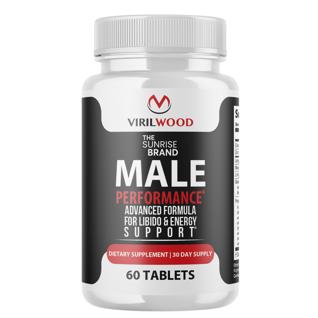 VirilWood Performance & Drive Pills for Men, Viril Wood Male Support - 60 Tablets