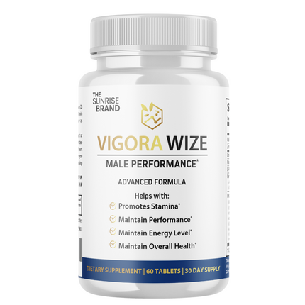 Vigorawize Performance Pills for Men, VigoraWize Advance Testo Boost- 60 Tablets