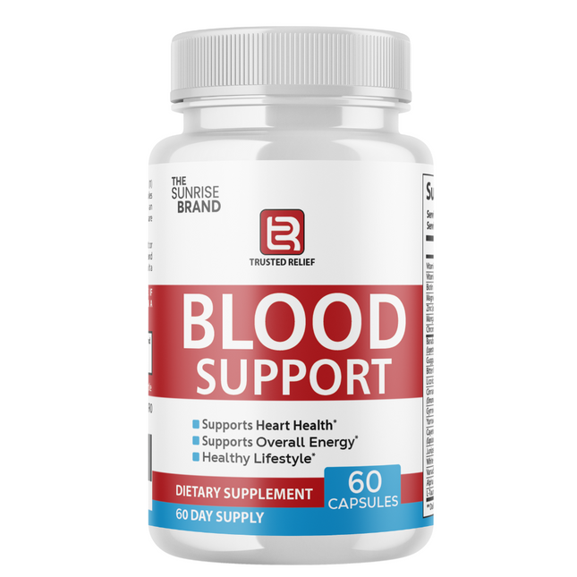 Trusted Relief Blood Support Pills for Managing Sugar & Pressure Levels - 60 Capsules