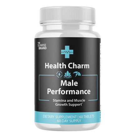 Health Charm Male Pills - Maximize Energy, Vitality & Stamina - 60 Tablets
