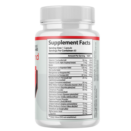 Gluco Extend Capsules Blood Support, GlucoExtend Pills - 5 Bottles