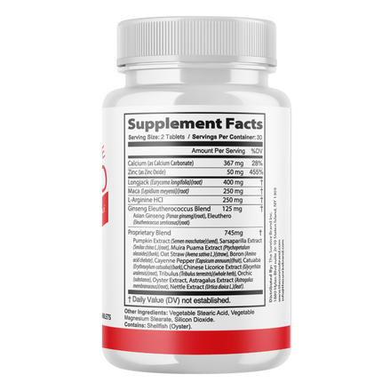 Manyolo Tablets For Men Supplement Prime Male Virility Support - 8 Bottles