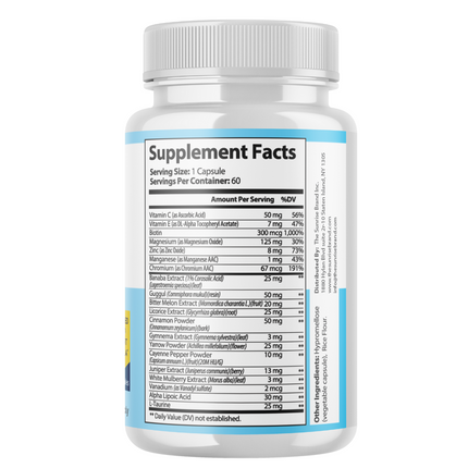 Glyco Balance Glycogen Control Pills for Blood Pressure + Sugar Support - 12 Bottles