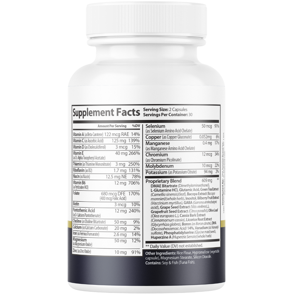 (2 Pack) Brain Defender - Official Brain Defender Supplement Advanced Pills, Natural Brain Defender Brain and Memory Support, 120 Capsules for 2 Months