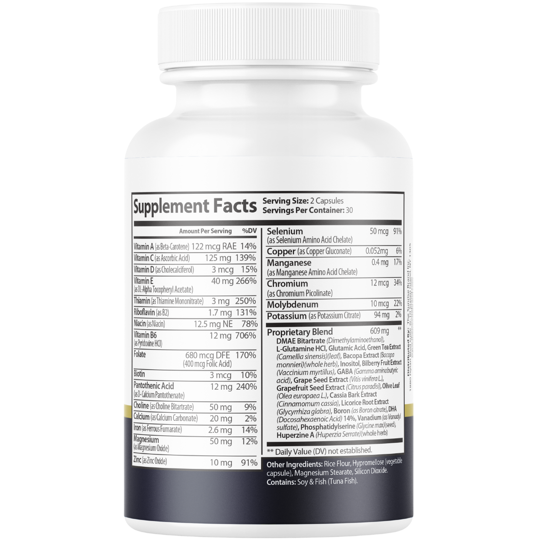 (2 Pack) Brain Defender - Official Brain Defender Supplement Advanced Pills, Natural Brain Defender Brain and Memory Support, 120 Capsules for 2 Months