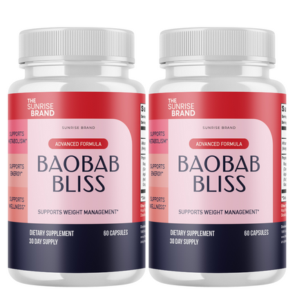 Baobab Bliss - weight loss pills, weight loss supplement, exogenous keto - 2 Bottles