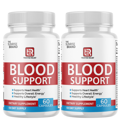 Trusted Relief Blood Support Pills for Managing Sugar & Pressure Levels - 2 Bottles