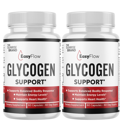 EasyFlow-Glycogen Support Pills, Easy Flow Capsules, Blood Support- 2 Bottles