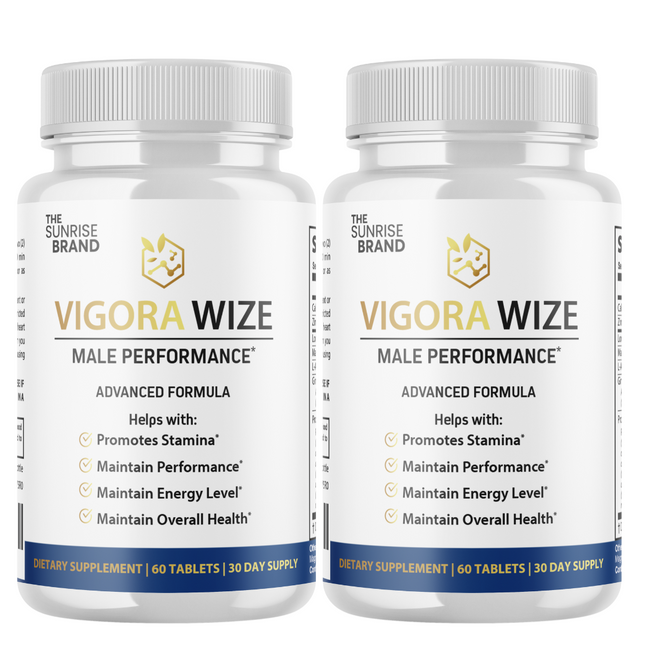 Vigorawize Performance Pills for Men, VigoraWize Advance Testo Boost- 2 Bottles