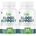 (2 Pack) Healthy Flow Blood Support - HealthyFlow Support - Maximum Strength, Vitamins for Overall Health & Wellness, 120 Capsules for 2 Months