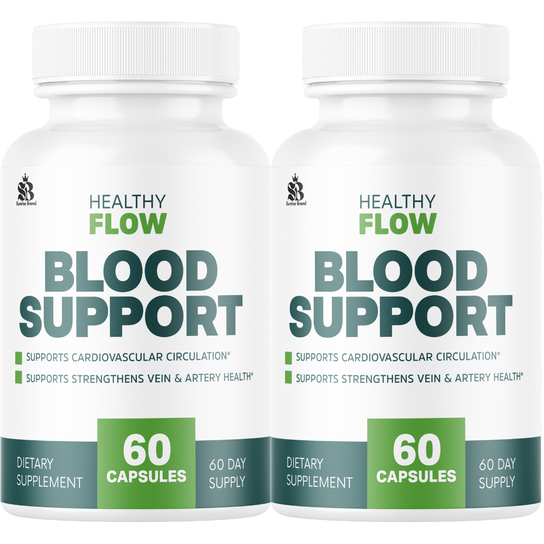 (2 Pack) Healthy Flow Blood Support - HealthyFlow Support - Maximum Strength, Vitamins for Overall Health & Wellness, 120 Capsules for 2 Months