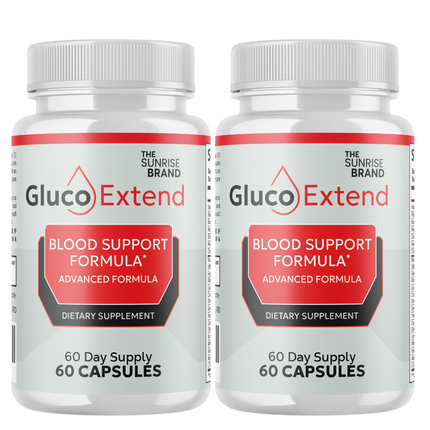 Gluco Extend Capsules Blood Support, GlucoExtend Pills - 2 Bottles