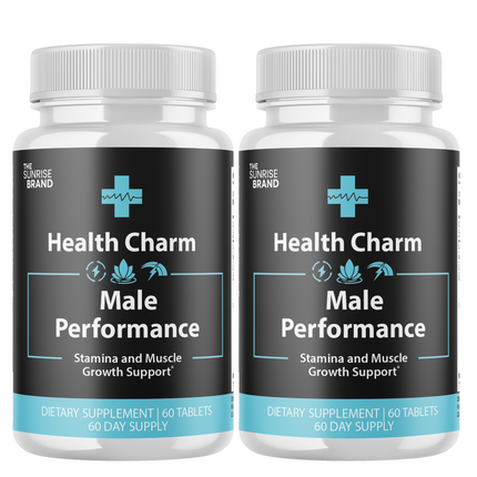 Health Charm Male Pills - Maximize Energy, Vitality & Stamina - 2 Bottles