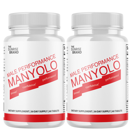 Manyolo Tablets For Men Supplement Prime Male Virility Support - 2 Bottles