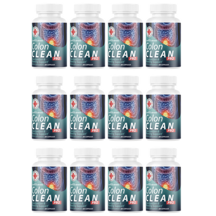 Colon Clean Pro Constipation & Bloating Support -12 Bottles 720 Capsules