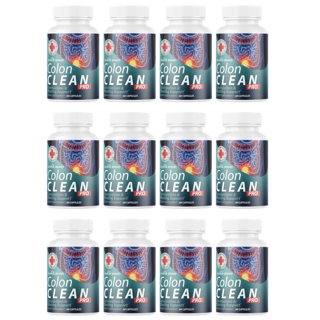 Colon Clean Pro Constipation & Bloating Support -12 Bottles 720 Capsules