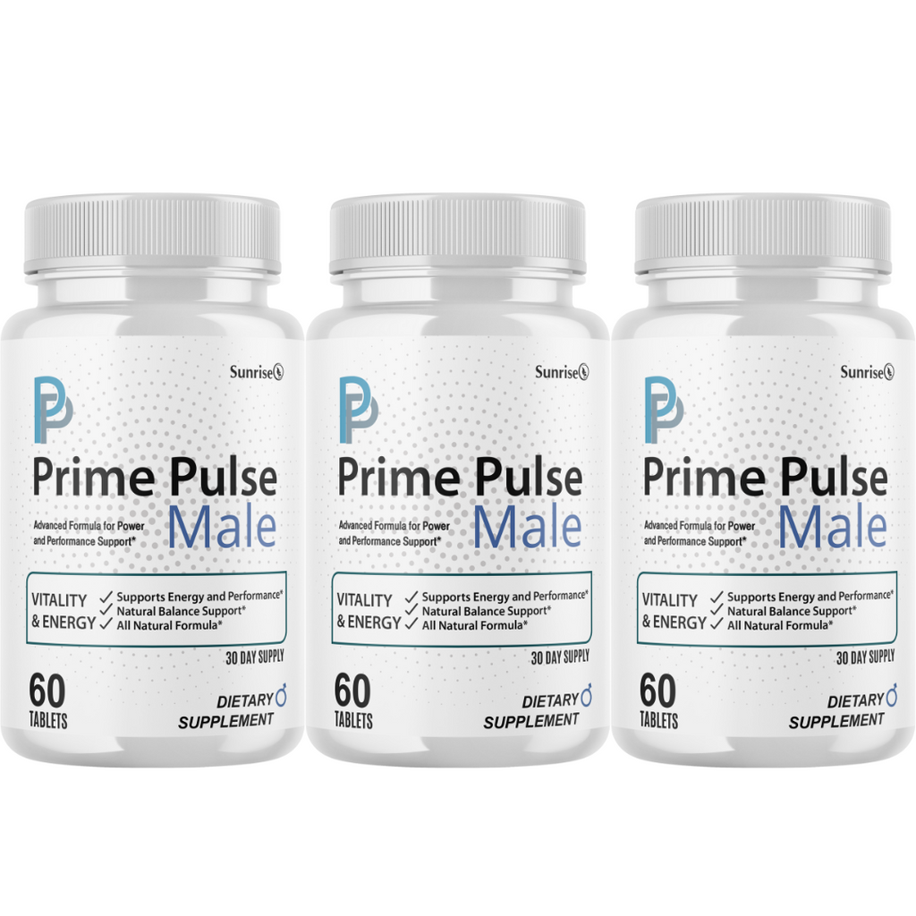 Prime Pulse Male Performance Formula, (3 Pack) Official Vitality Suppo ...