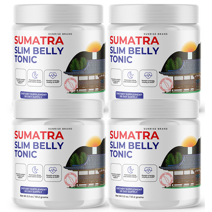 Sumatra Slim Belly Tonic Powder - Official Formula Support Weight Loss - 4 Pack