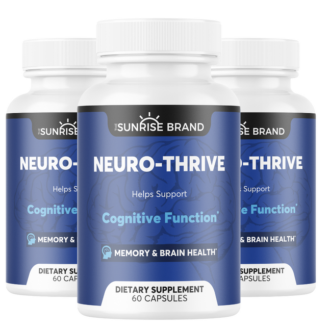 Neuro-Thrive Supports Cognitive Function Memory & Brain Health 3pck 180cps
