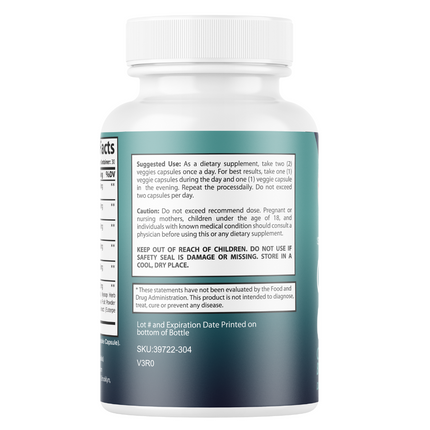 Colon Clean Pro Constipation & Bloating Support -2 Bottles 120 Capsules
