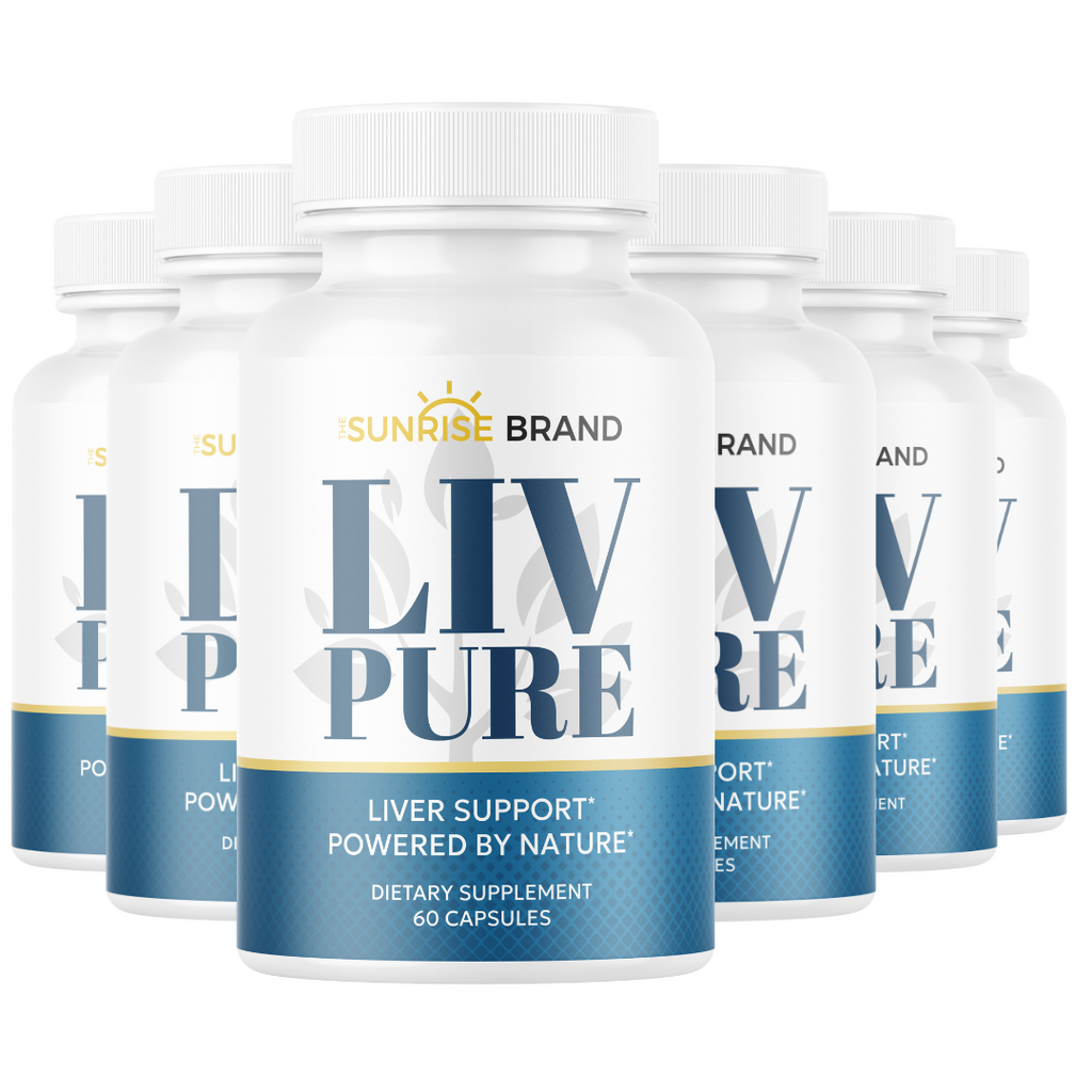 Liv Pure Capsules For Liver Detox Support - 6 Bottles 360 Capsules