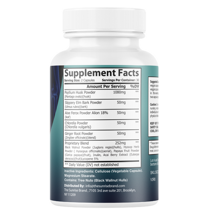 Colon Clean Pro Constipation & Bloating Support -12 Bottles 720 Capsules