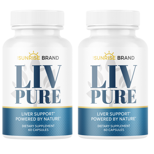 Liv Pure Capsules For Liver Detox Support - 2 Bottles 120 Capsules