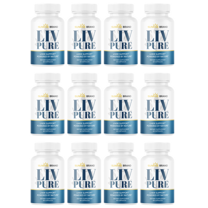 Liv Pure Capsules For Liver Detox Support - 12 Bottles 720 Capsules