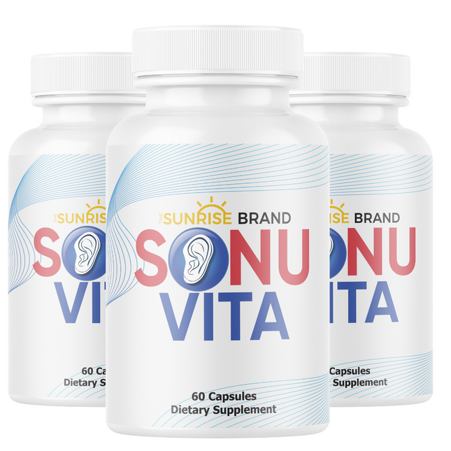 Sonuvita Hearing Support-Enhance Ear Health & Healthy Hearing 3 pck 180 Capsules