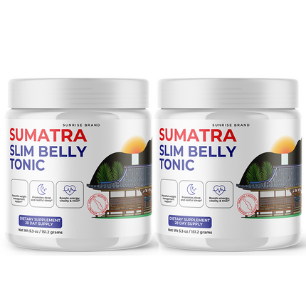 Sumatra Slim Belly Tonic Powder - Official Formula Support Weight Loss - 2 Pack