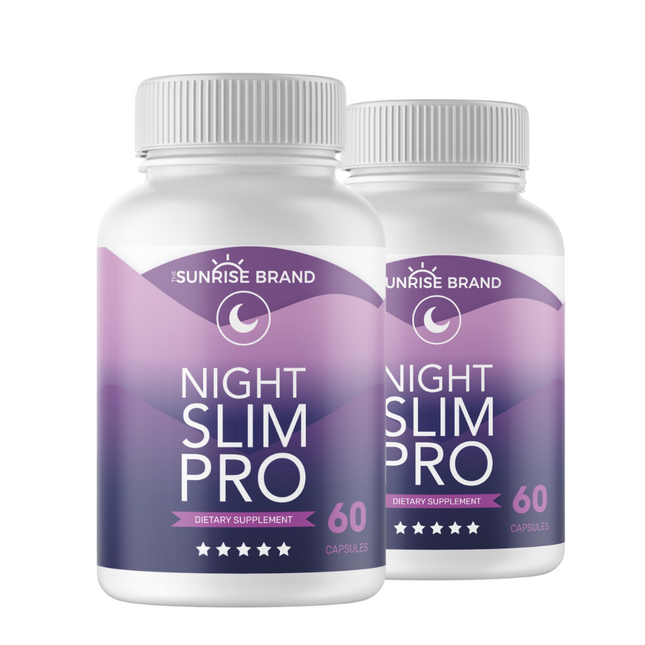 Night Slim Pro Improve Sleep Metabolism Energy Lose Weight 2 Pack - 120 Capsules