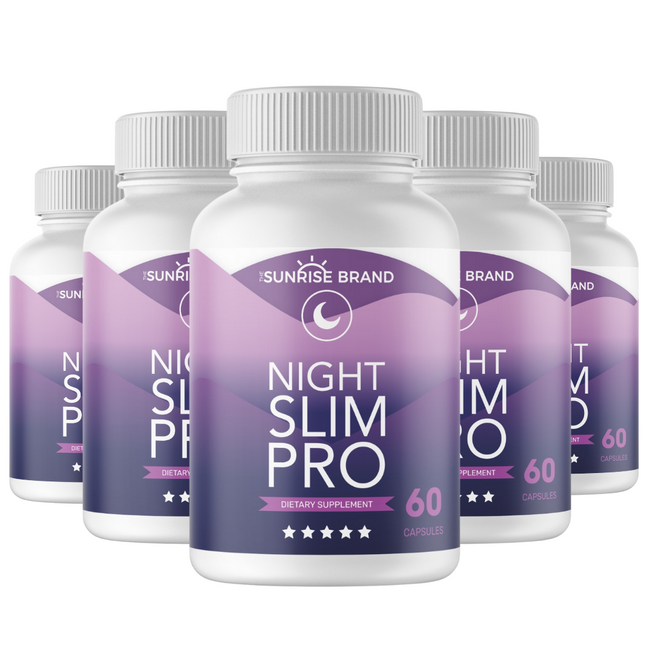 Night Slim Pro Improve Sleep Metabolism Energy Lose Weight 5 Pack - 300 Capsules