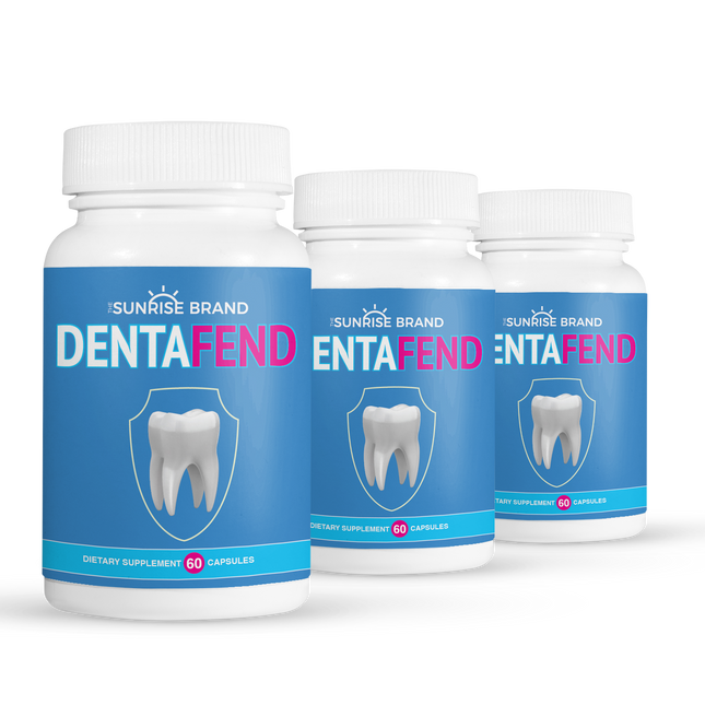 Dentafend for Teeth Supplement Dentafend Pill for Teeth - 3 Bottles 180 Capsules
