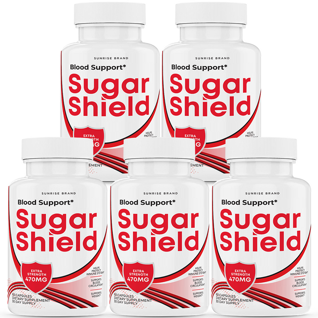 testoSugar Shield Blood Support Capsules, Sugar Shield Blood Flow Pills 5 Pack