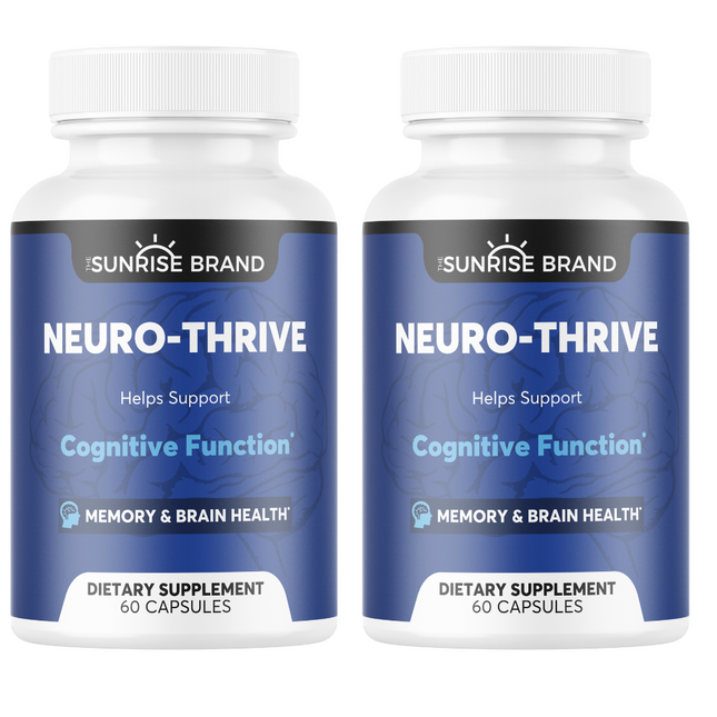 Neuro-Thrive Supports Cognitive Function Memory & Brain Health 2pck 120cps