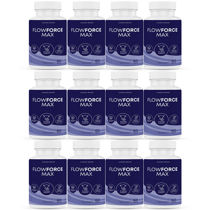 FlowForce Max, Flow Force Max Male Vitality Supplement - 12 Pack