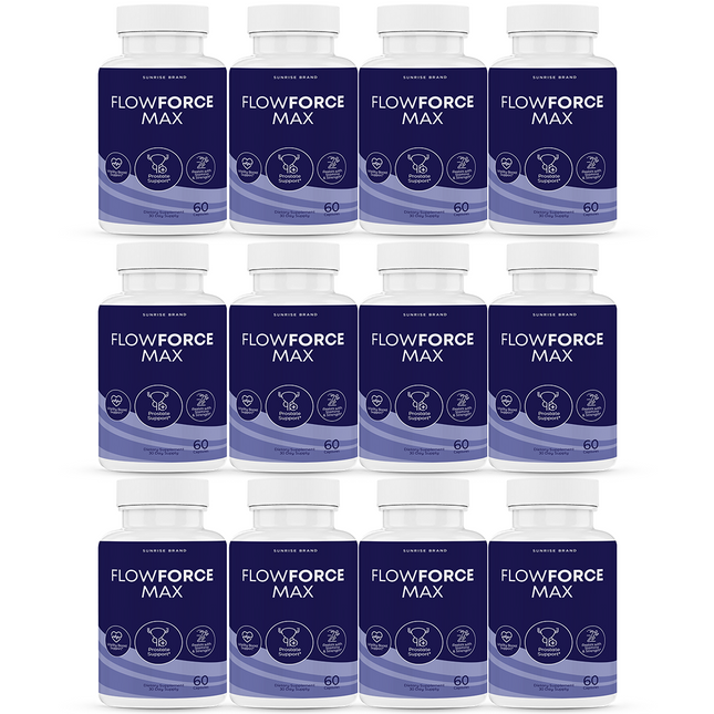 FlowForce Max, Flow Force Max Male Vitality Supplement - 12 Pack