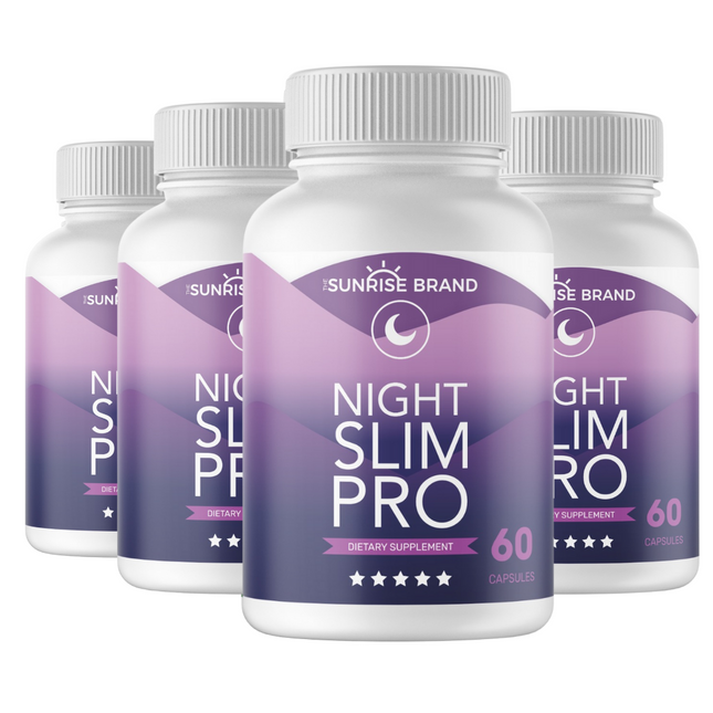 Night Slim Pro Improve Sleep Metabolism Energy Lose Weight 4 Pack - 240 Capsules