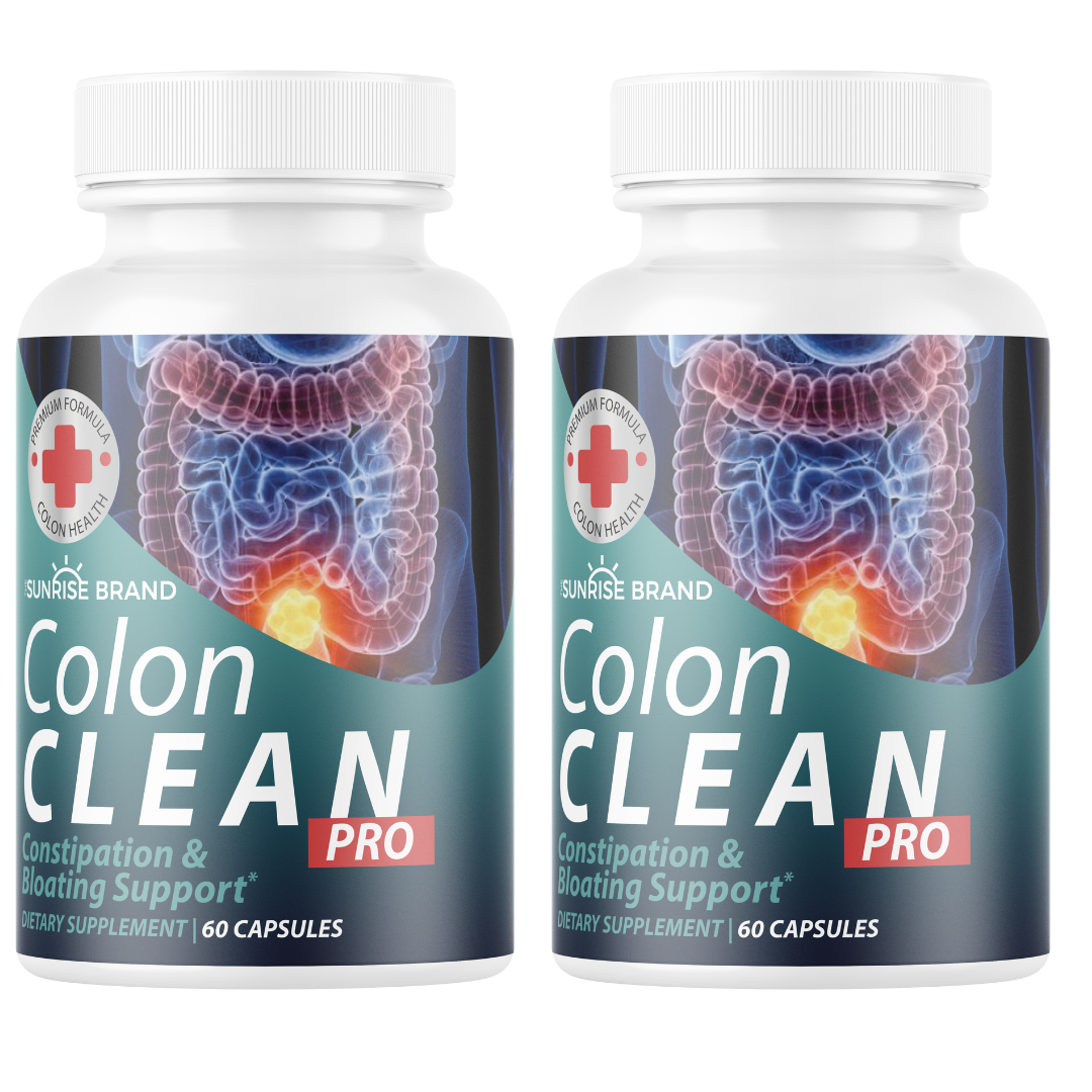 Colon Clean Pro Constipation & Bloating Support -2 Bottles 120 Capsule ...