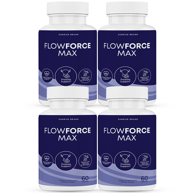 FlowForce Max, Flow Force Max Male Vitality Supplement - 4 Pack