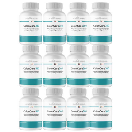 Colon Cleanse 360 Dietary Supplement - 12 Bottles 7200 Capsules