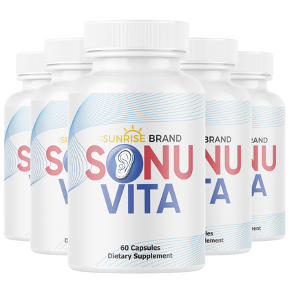 Sonuvita Hearing Support-Enhance Ear Health & Healthy Hearing 5 pck 300 Capsules