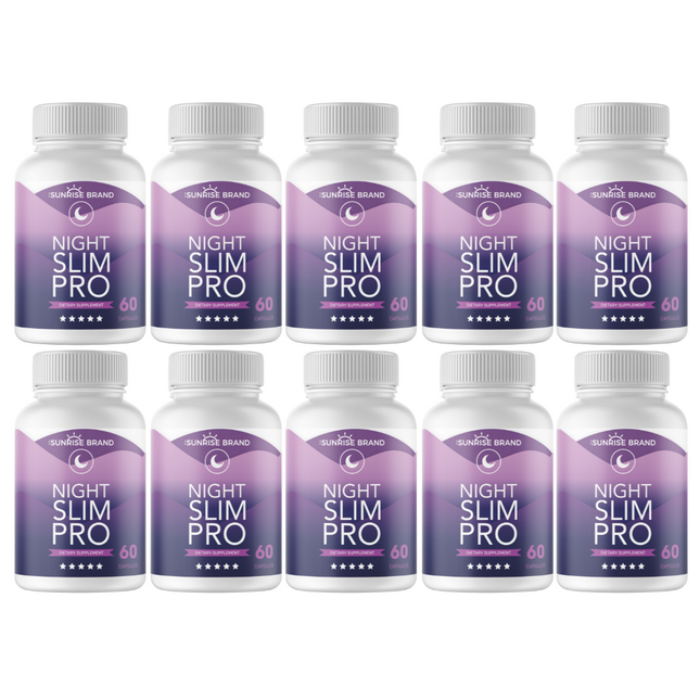 Night Slim Pro Improve Sleep Metabolism Lose Weight 10 Pack - 600 Capsules