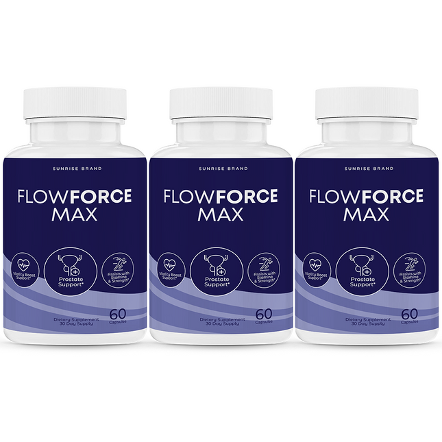 FlowForce Max, Flow Force Max Male Vitality Supplement - 3 Pack