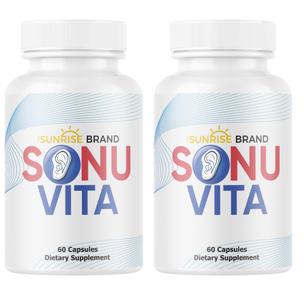 Sonuvita Hearing Support-Enhance Ear Health & Healthy Hearing 2 pck 120 Capsules